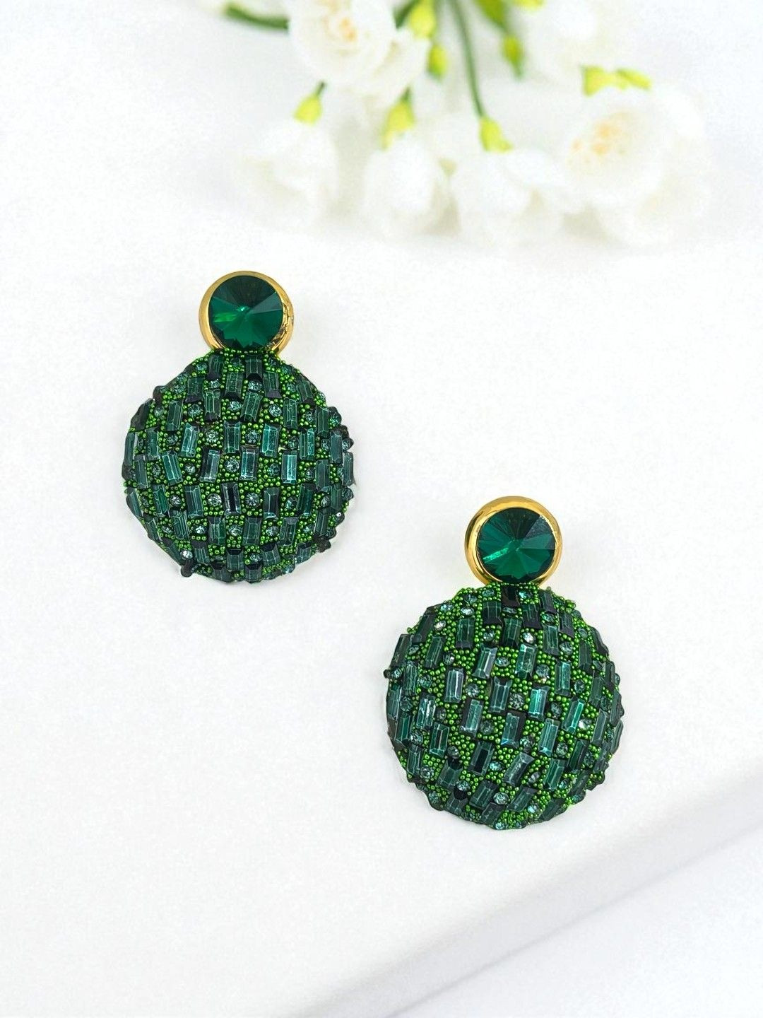 AVANT-GARDE PARIS Circular Drop Earrings