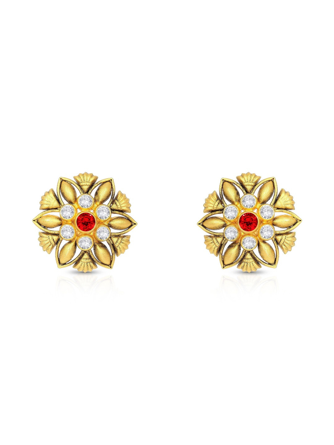 BHIMA 22Kt Gold Malli Tharu Earrings - 6.54 g