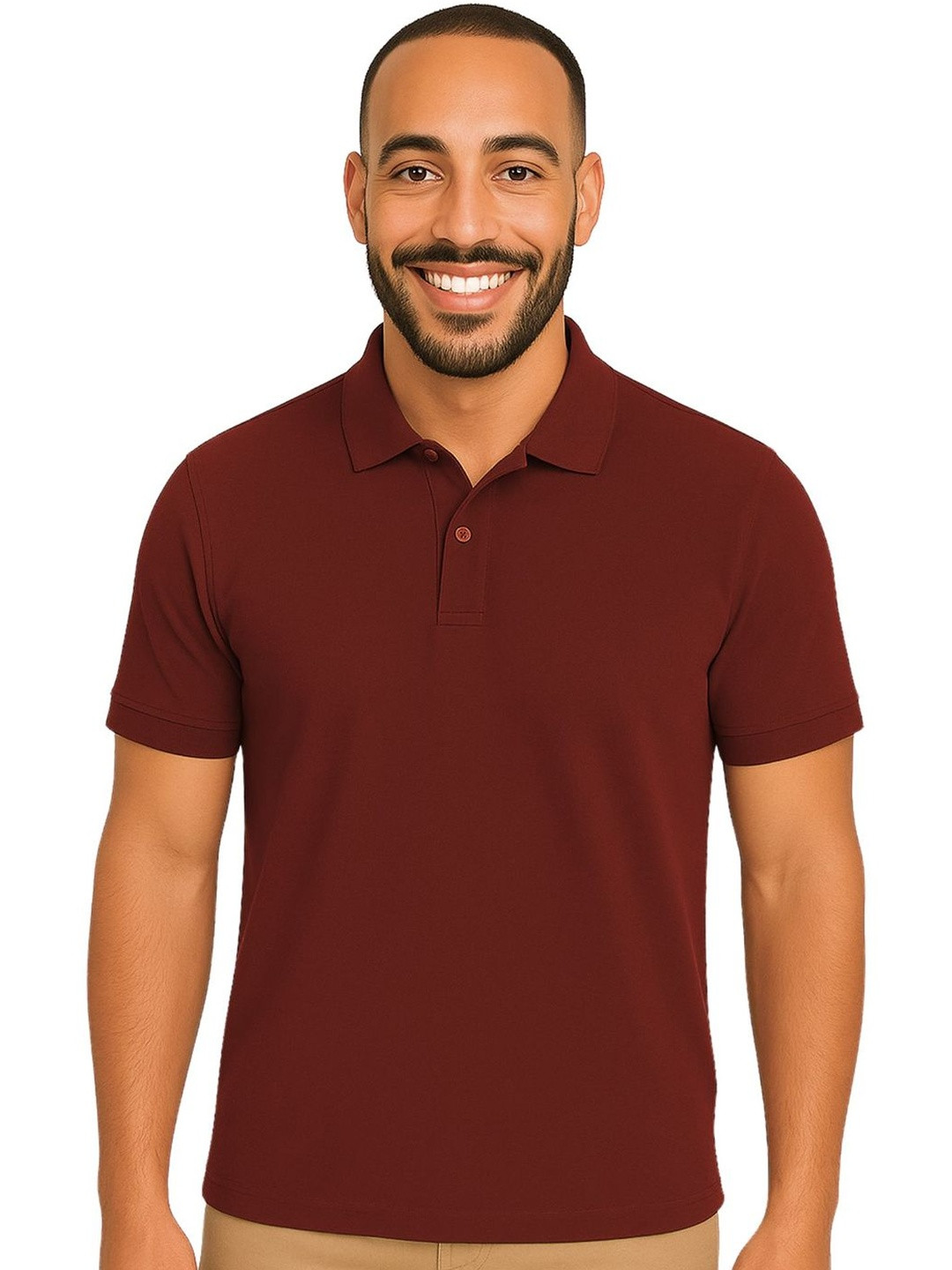 uniformer Men Polo Collar T-shirt