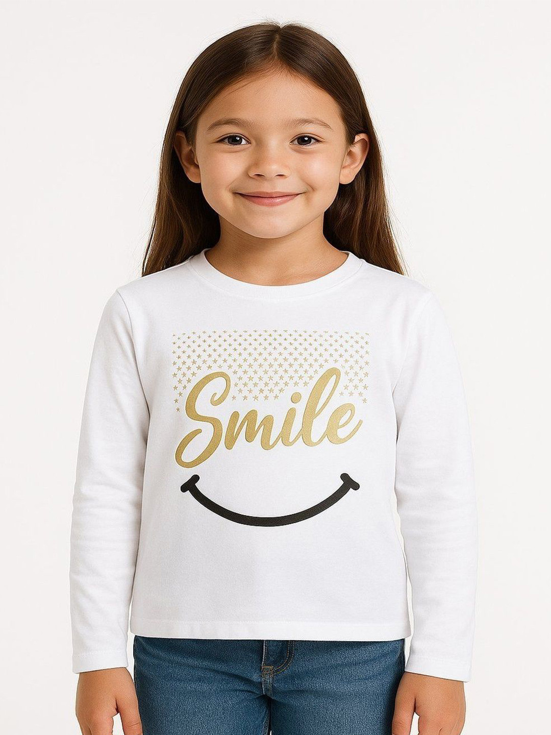 VP TEXX Girls Cotton Regular Fit Tshirts