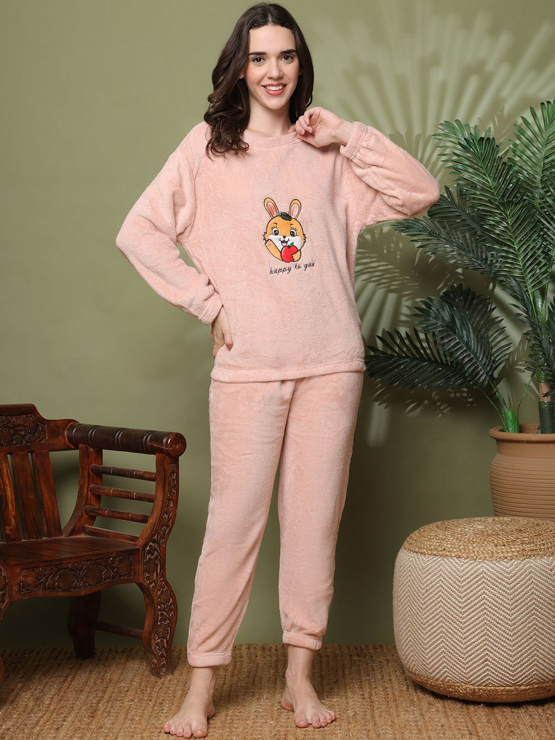 TAG 7 Graphic Printed Sweatshirt With Pyjamas