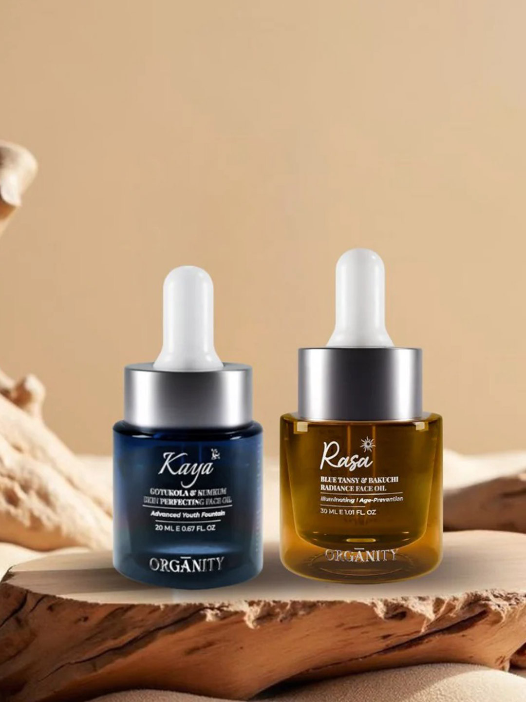 Organity 2 Piece Set Of Kaya & Rasa Facial Oils - 30ml & 20ml