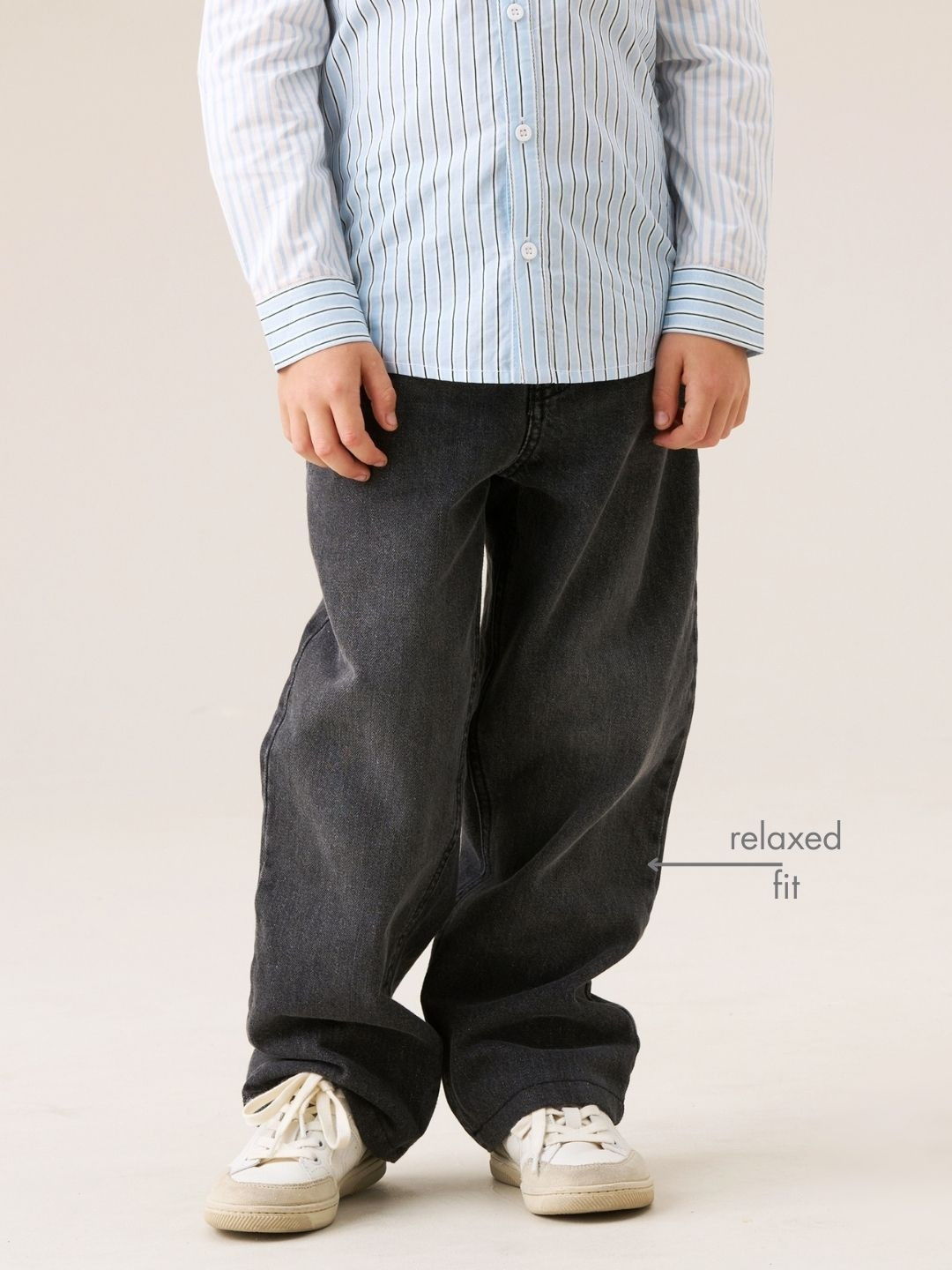 Angel & Rocket Boys Regular Fit Mid-Rise Light Fade Pure Cotton Stretchable Jeans