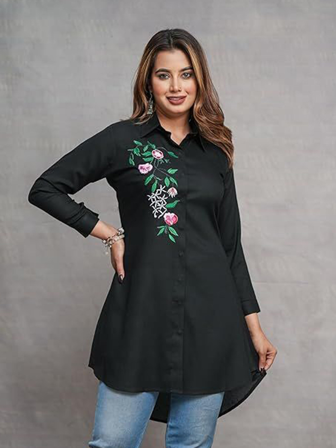 Aashee Women Standard Floral Printed Casual Shirt