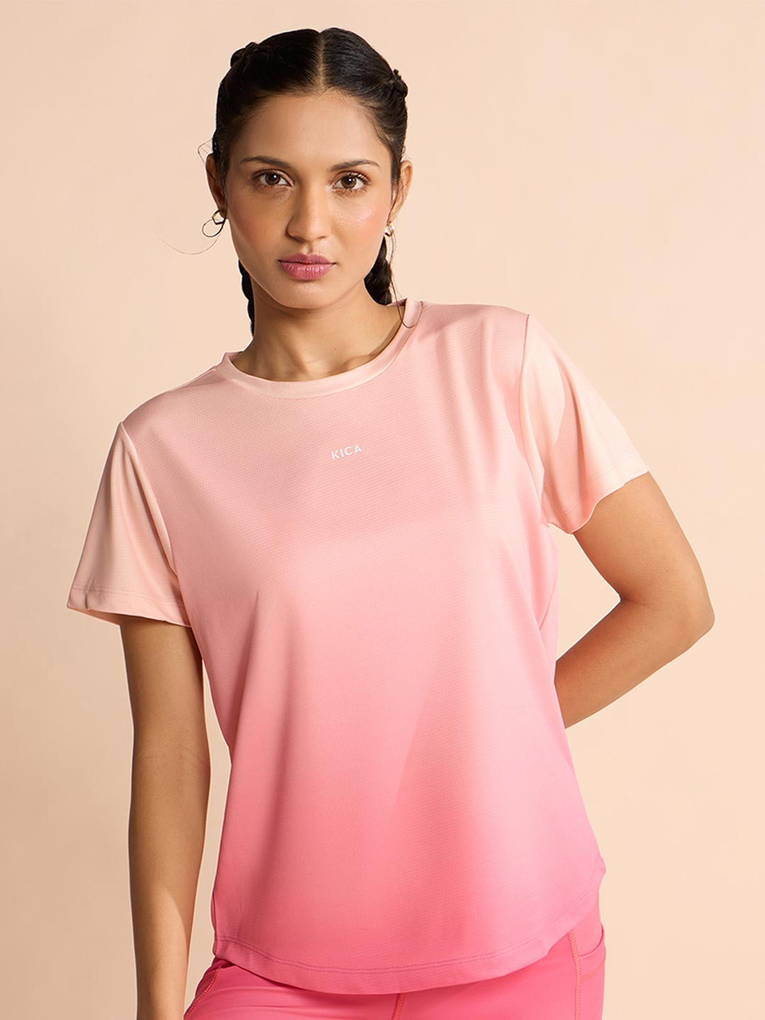 KICA Training Active Ombre In A Longer Modest Length Tunic Tshirt