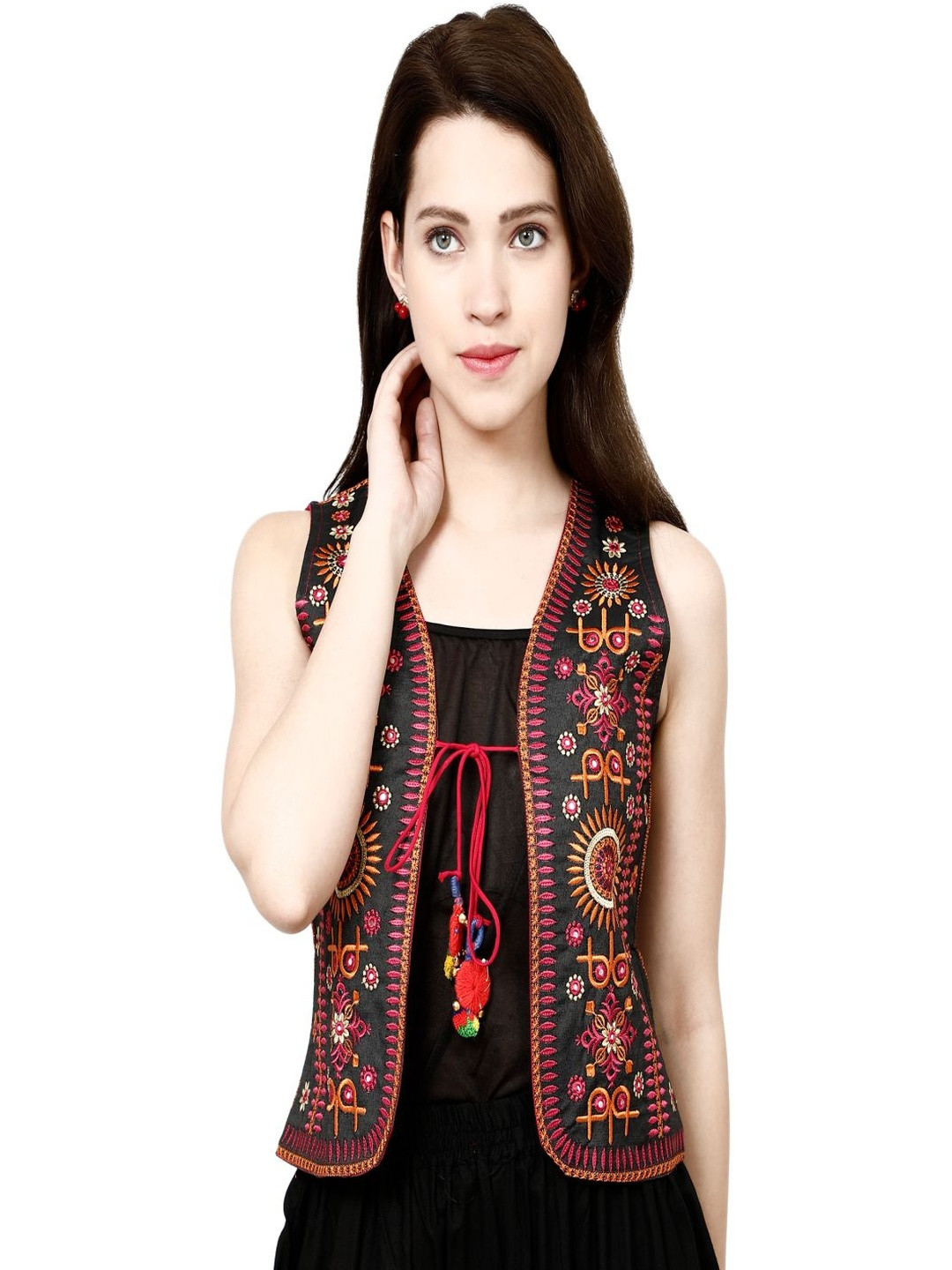 TAVAN Ethnic Motif Embroidered Ethnic Jacket