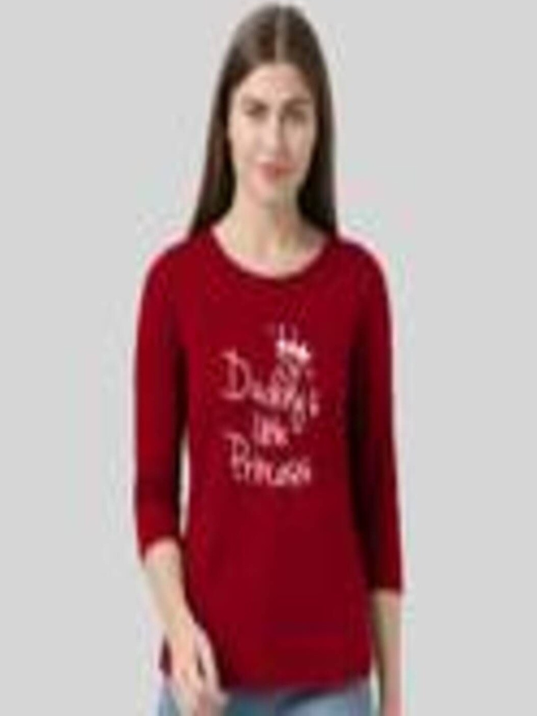 Leoty Women Typography Printed T-shirt