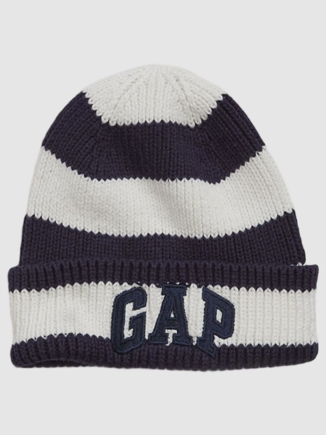 GAP Boys Striped Cotton Beanie Caps with Brand Embroidery