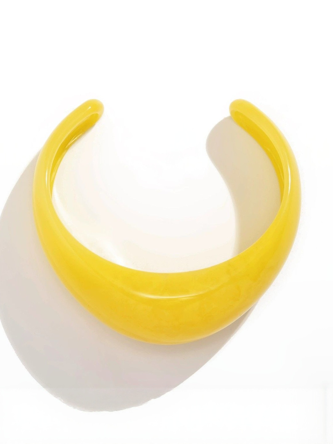 Just Lil Things Sunshine Glossy Resin Cuff Bracelet