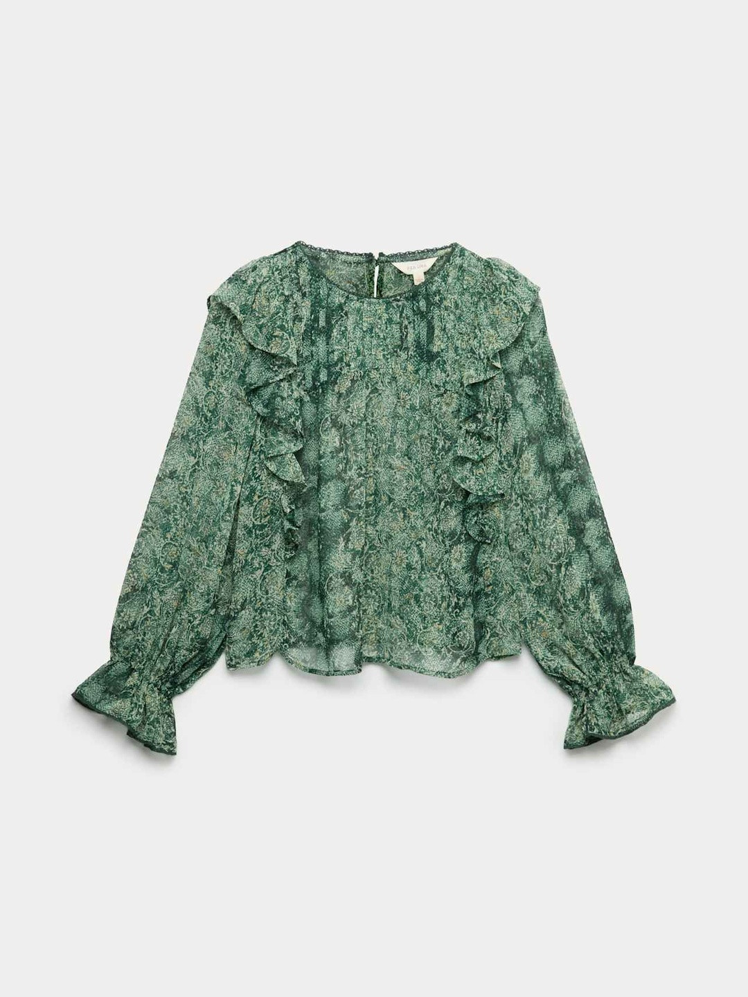 Marks & Spencer Autograph Print Ruffles Bohemian Top