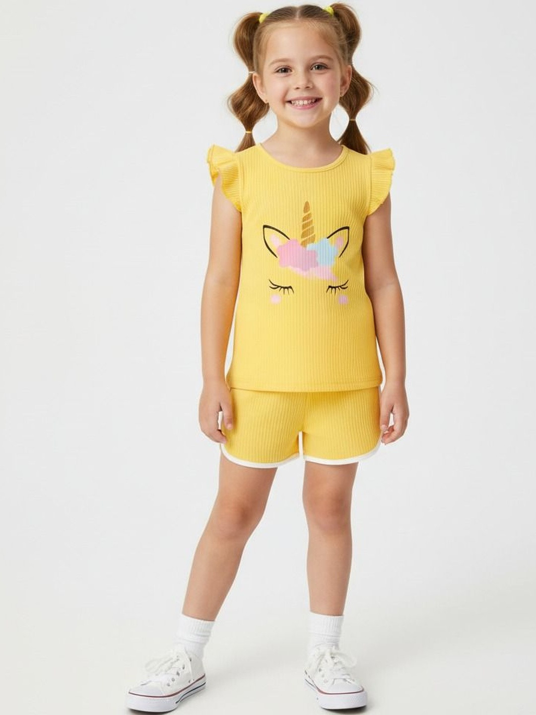 4YOU DRESSES Kids Printed Short Sleeves Top With Shorts