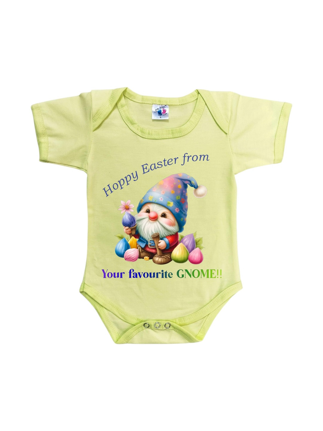 Cute Pals Infants Happy Easter Printed Cotton Bodysuit