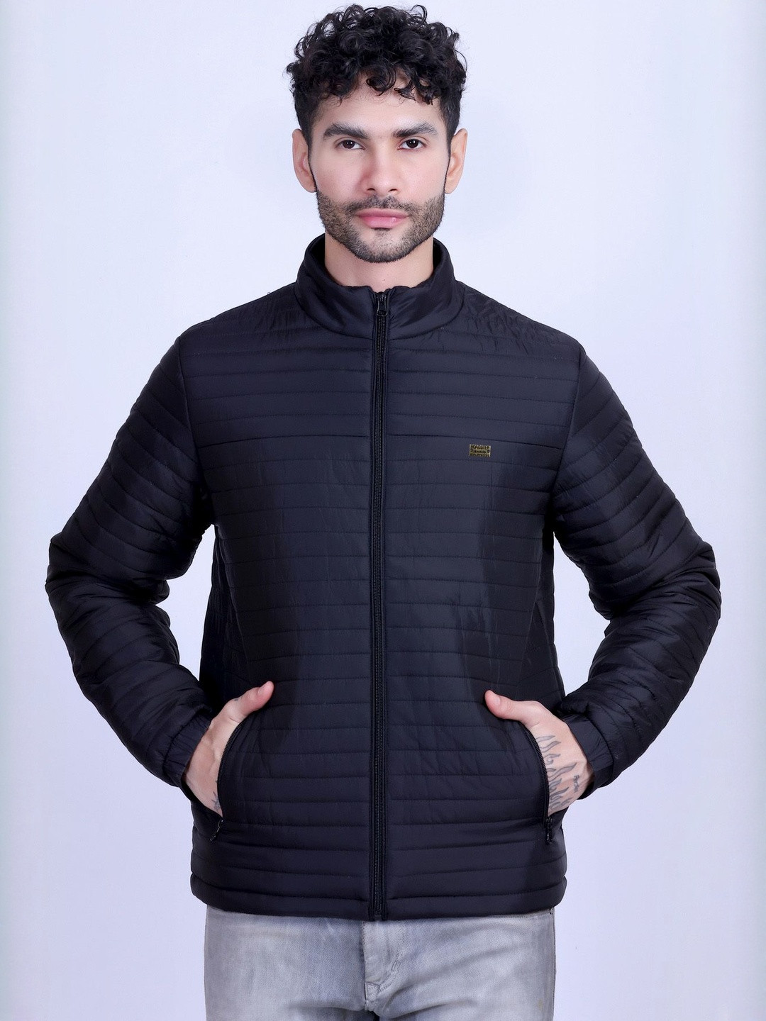 Roadster Men Quilted Long Sleeves Jacket