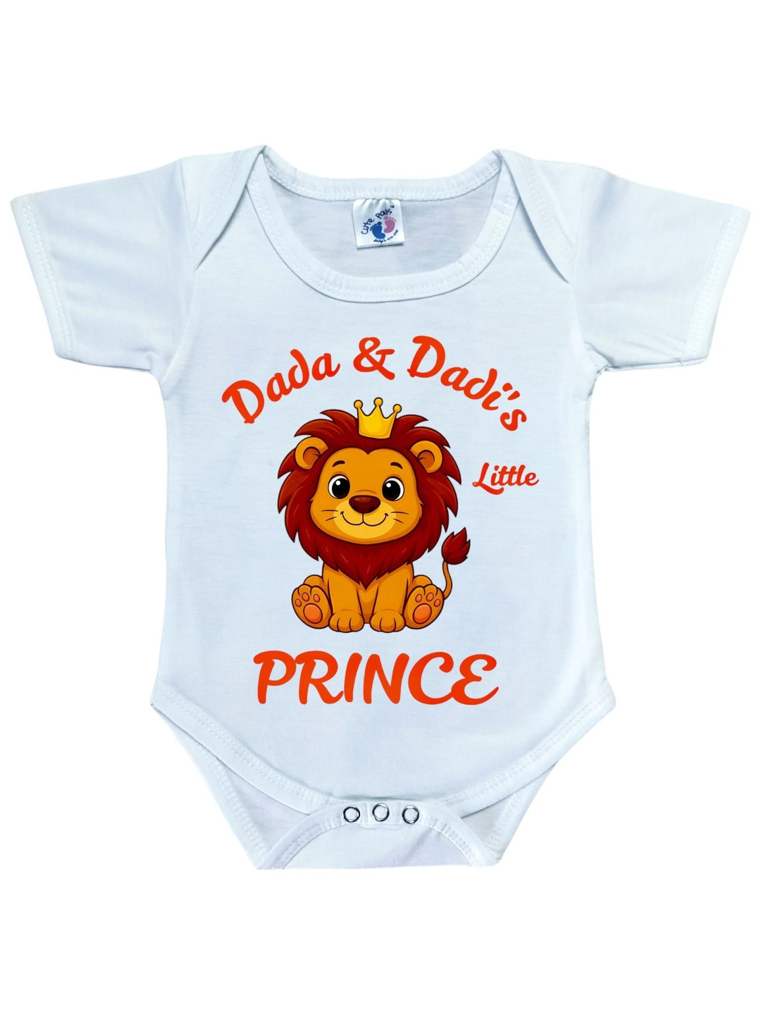 Cute Pals Infants I Love Dada Dadi Printed Cotton Bodysuit