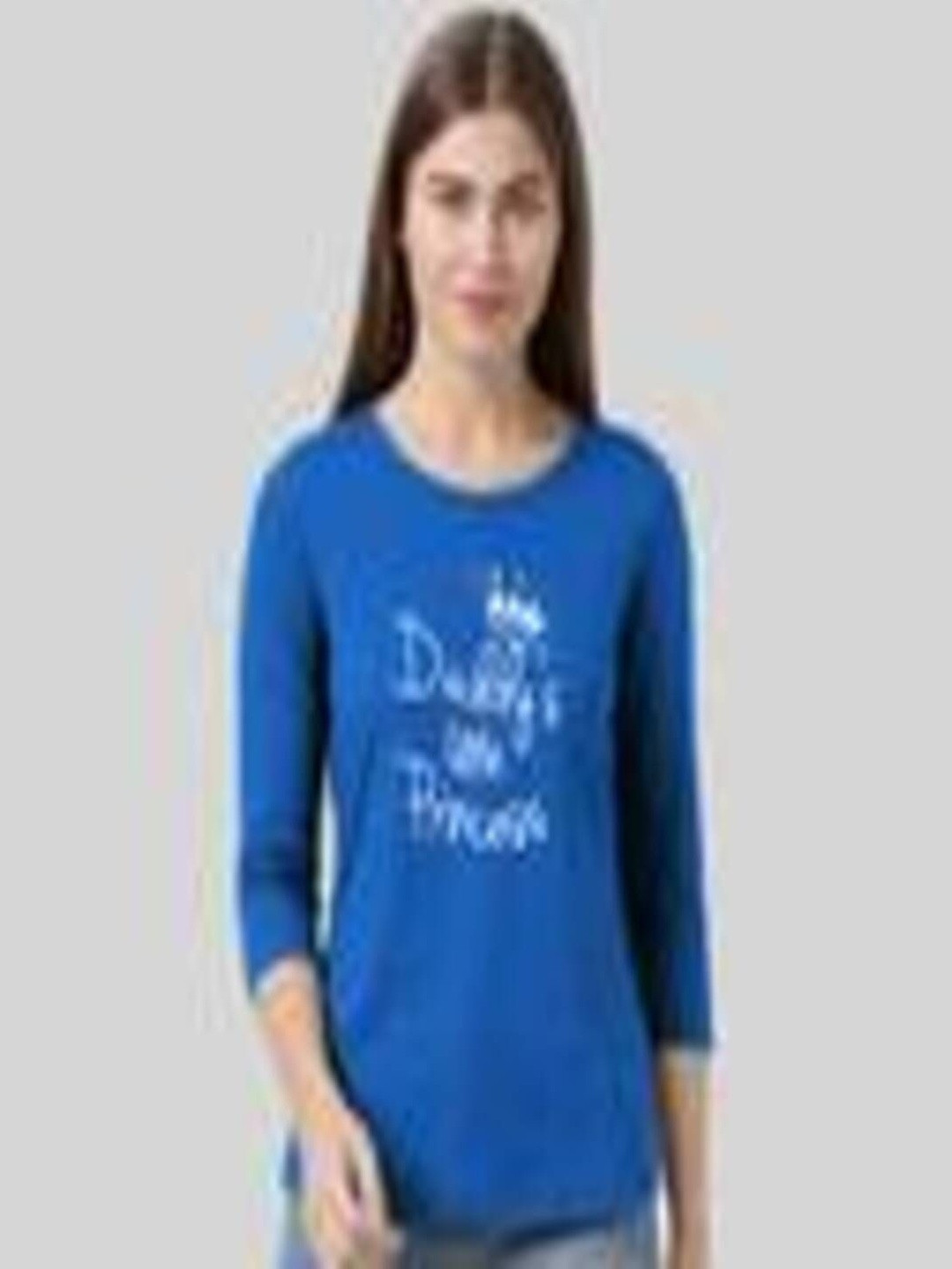 Smart Colors Women Typography Printed Pure Cotton T-shirt