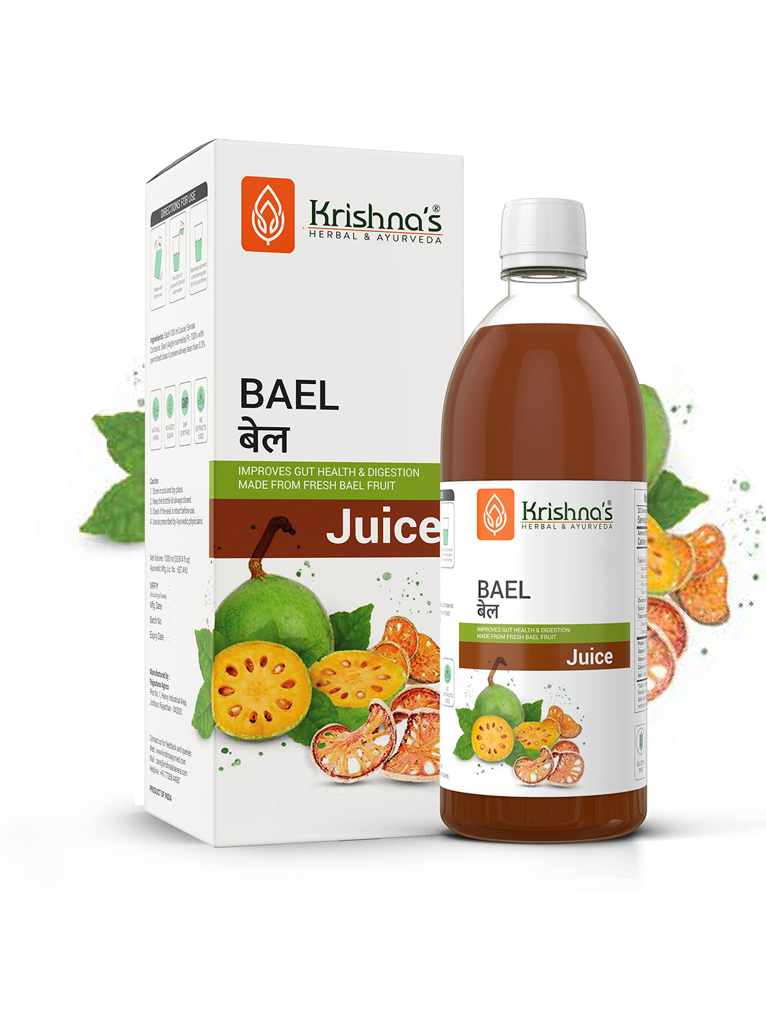 Krishna's Herbal & Ayurveda Bael Fruit Juice 1000ml