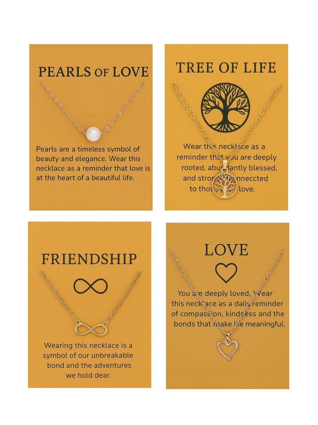 ARISTAL Jewellery Set Of 4 Gold-Plated Pearls Beaded Necklaces