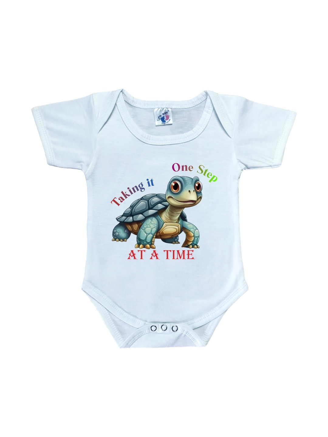 Cute Pals Infants Animal Cartoon Printed Envelope Neck Cotton Bodysuit