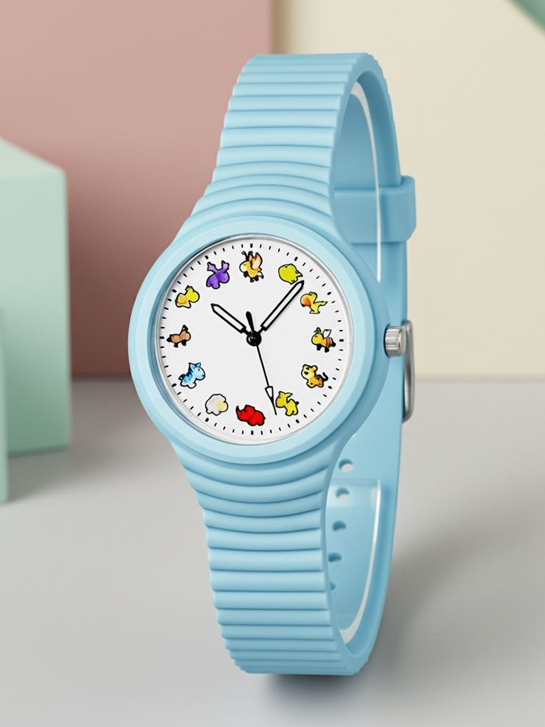 Time Up Kids Printed Dial & Cut Work Straps Analogue Watch BTR-WILD-5