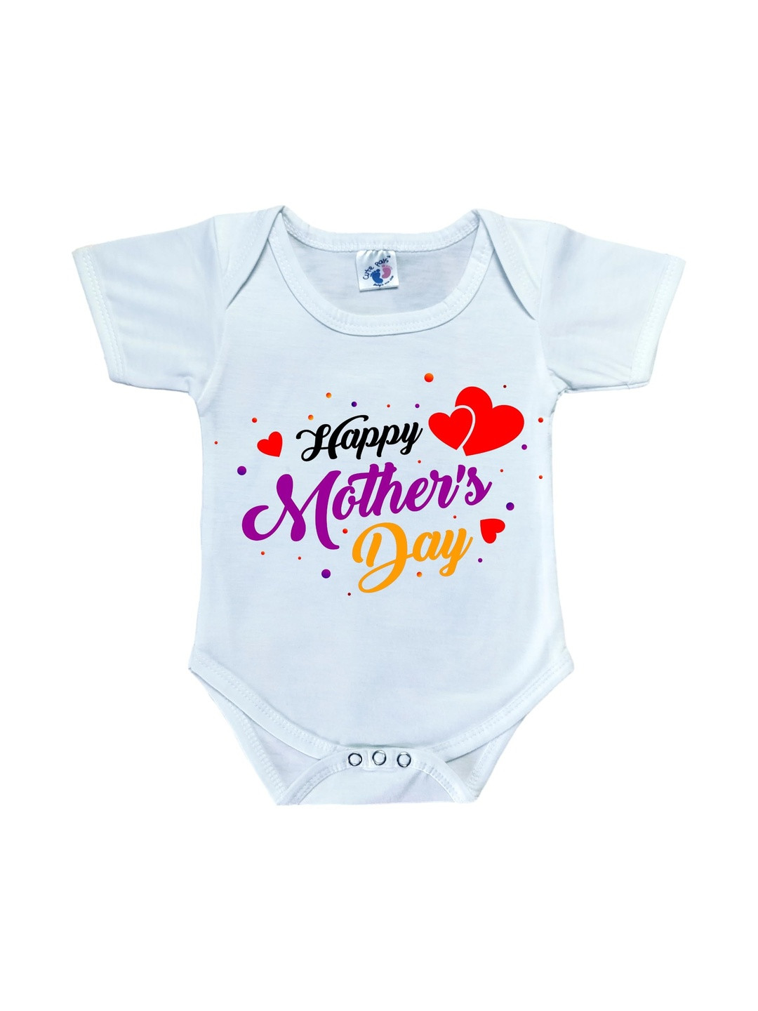 Cute Pals Infants Kids Happy Mothers Day Printed Cotton Bodysuit