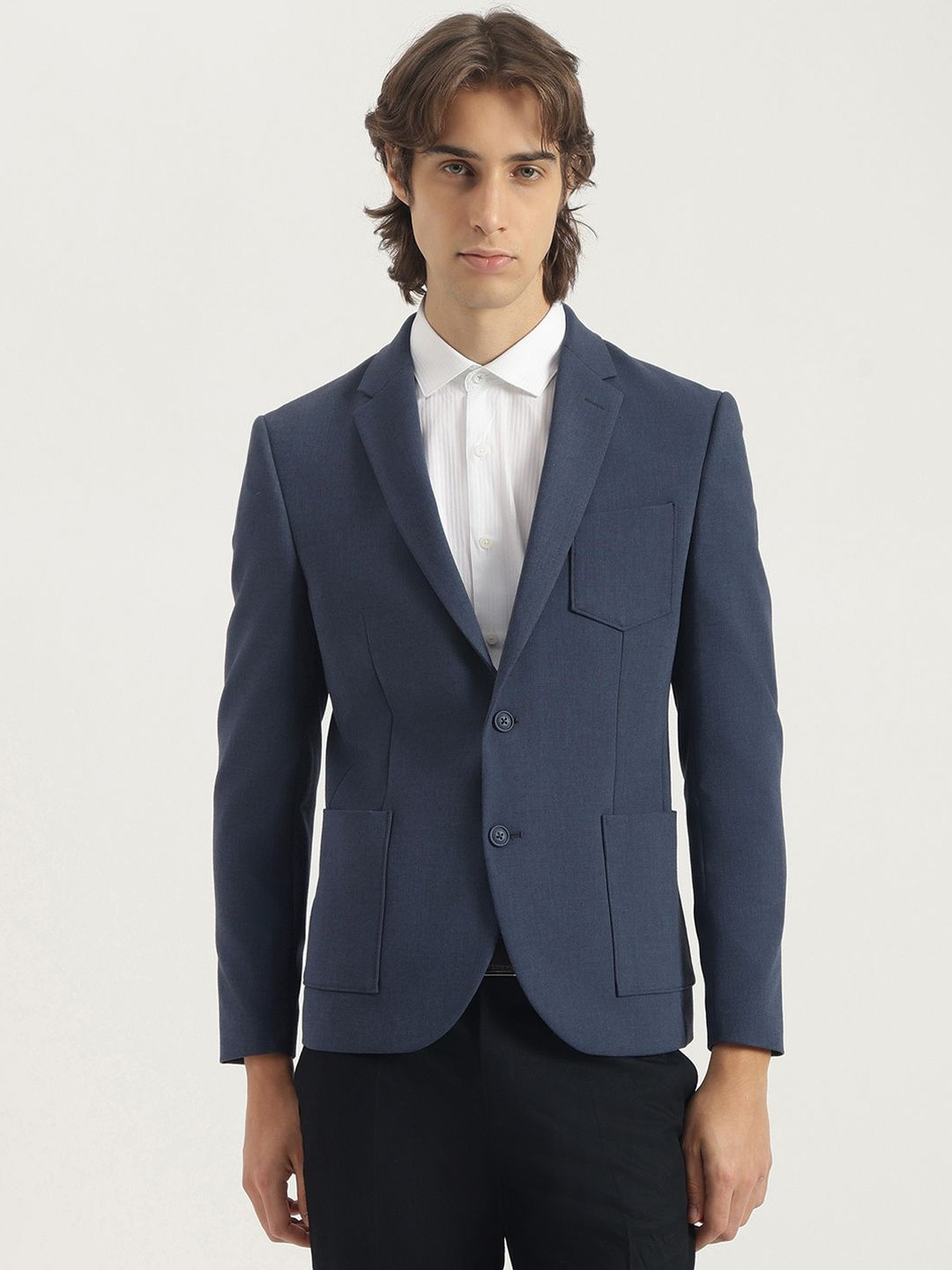 United Colors of Benetton Notched Lapel Single Breasted Blazer