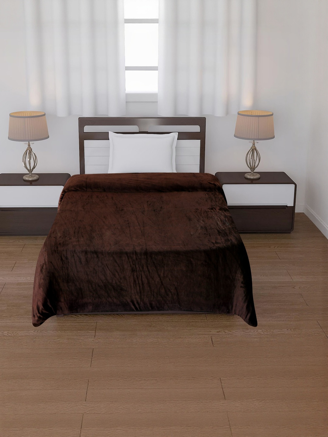 BLUEDOT Brown Woollen Heavy Winter 210 GSM Dohar