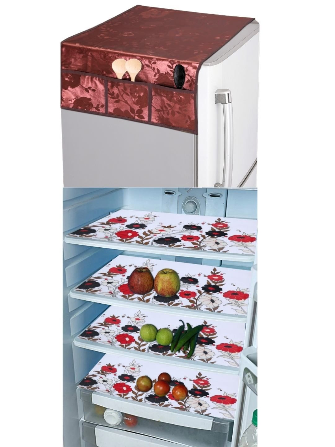 CROSMO Pack of 5 Fridge Top and Mats