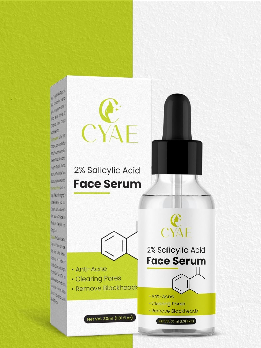 Cyae 2% Salicylic Acid Face Serum For Anti Acne - 30 ml