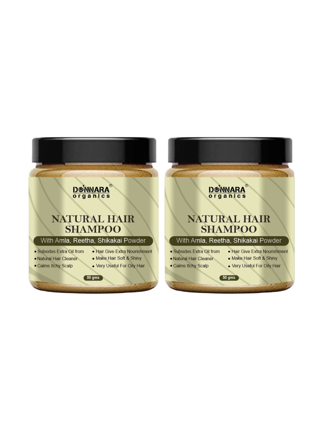 Donnara Organics Set Of 2 Herbal Dry Shampoo Powder - 50 g Each