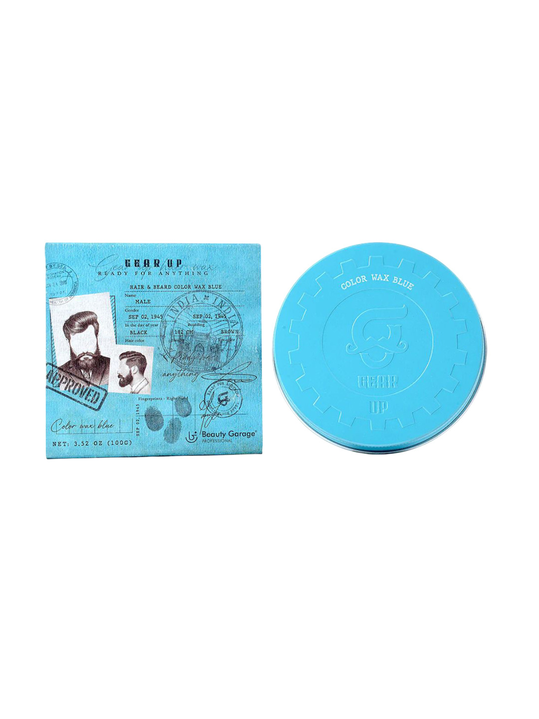 Beauty Garage Blue Beard & Hair Wax Enriched With Avocado, Olive & Castor Oils- 100 g