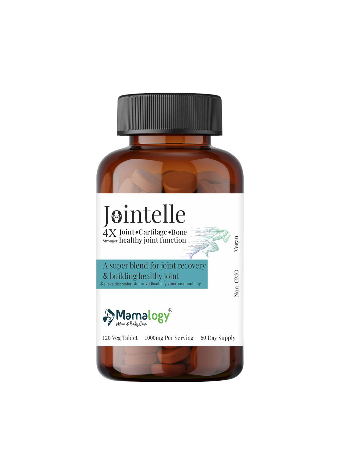 mamalogy Joint Wellness Tablets For Joint Pain Relief - 120 Tablets