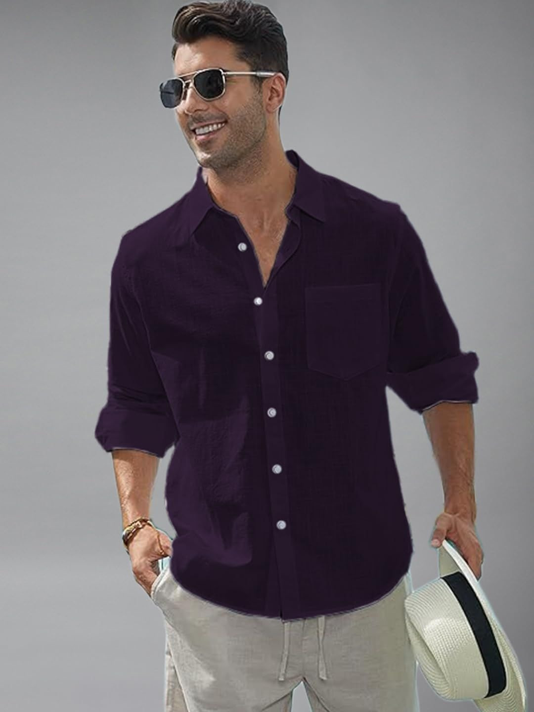 univibe Smart Slim Fit Casual Shirt