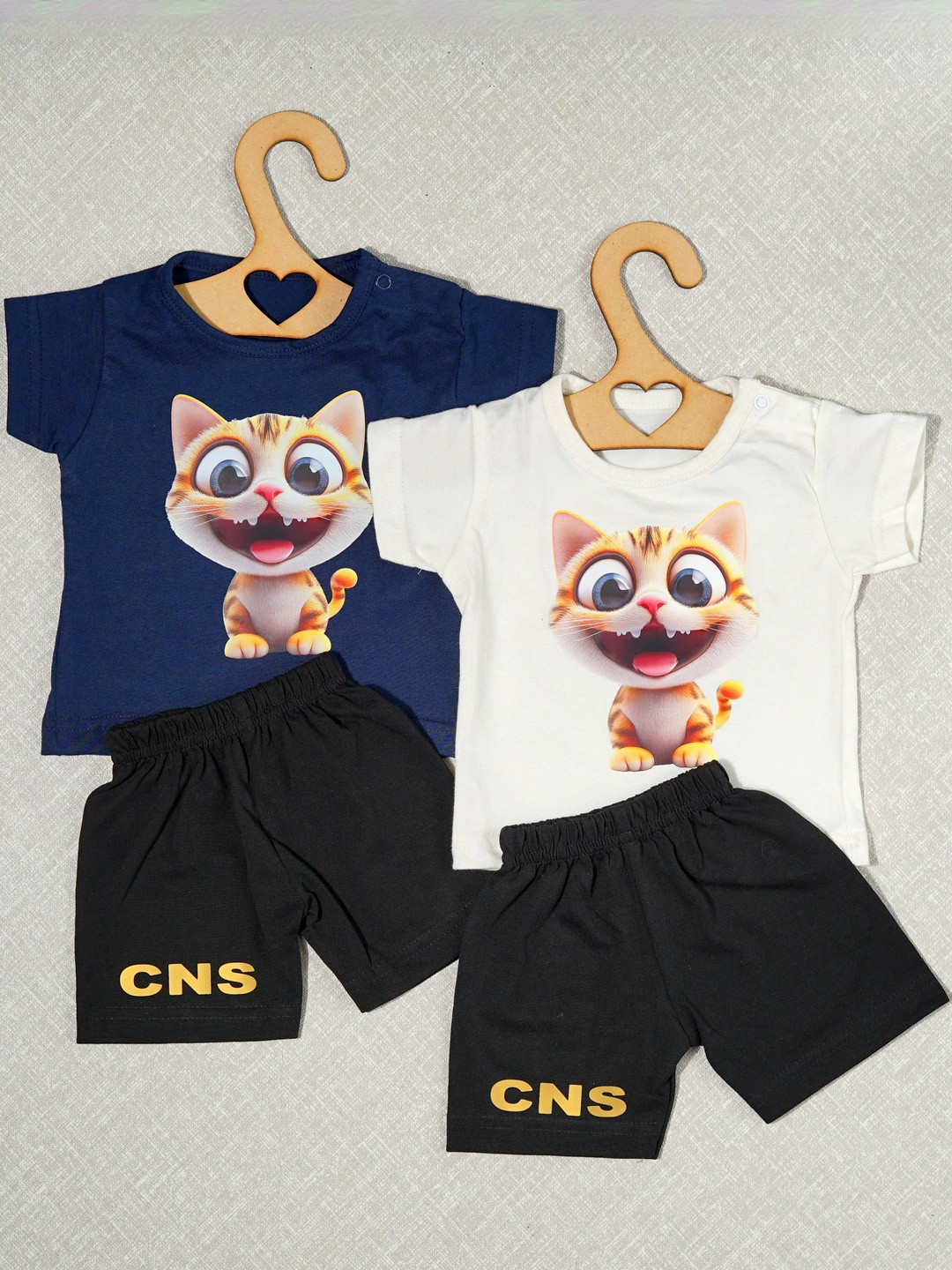 CRAZE N STITCH Boys Pack of 2 Cotton Relaxed Fit T-shirt