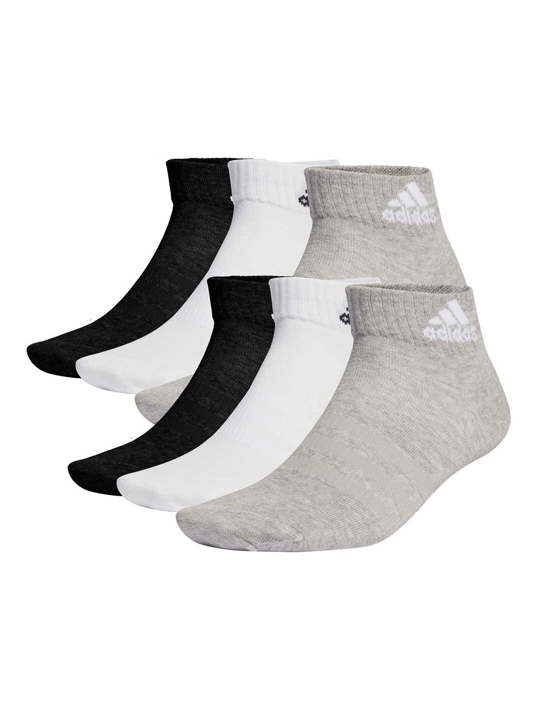 ADIDAS Unisex Pack Of 6 Thin & Light Sportswear Ankle-Length Socks