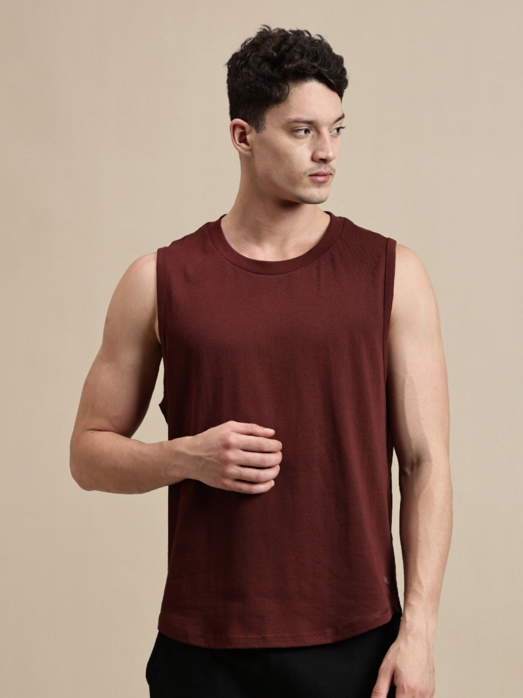 Ecolore Round Neck Slim Fit Cotton T-shirt