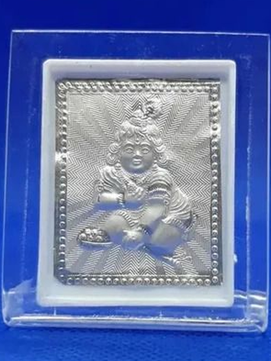 ASTRO-D Silver-Toned Religious Bal Gopal Showpiece