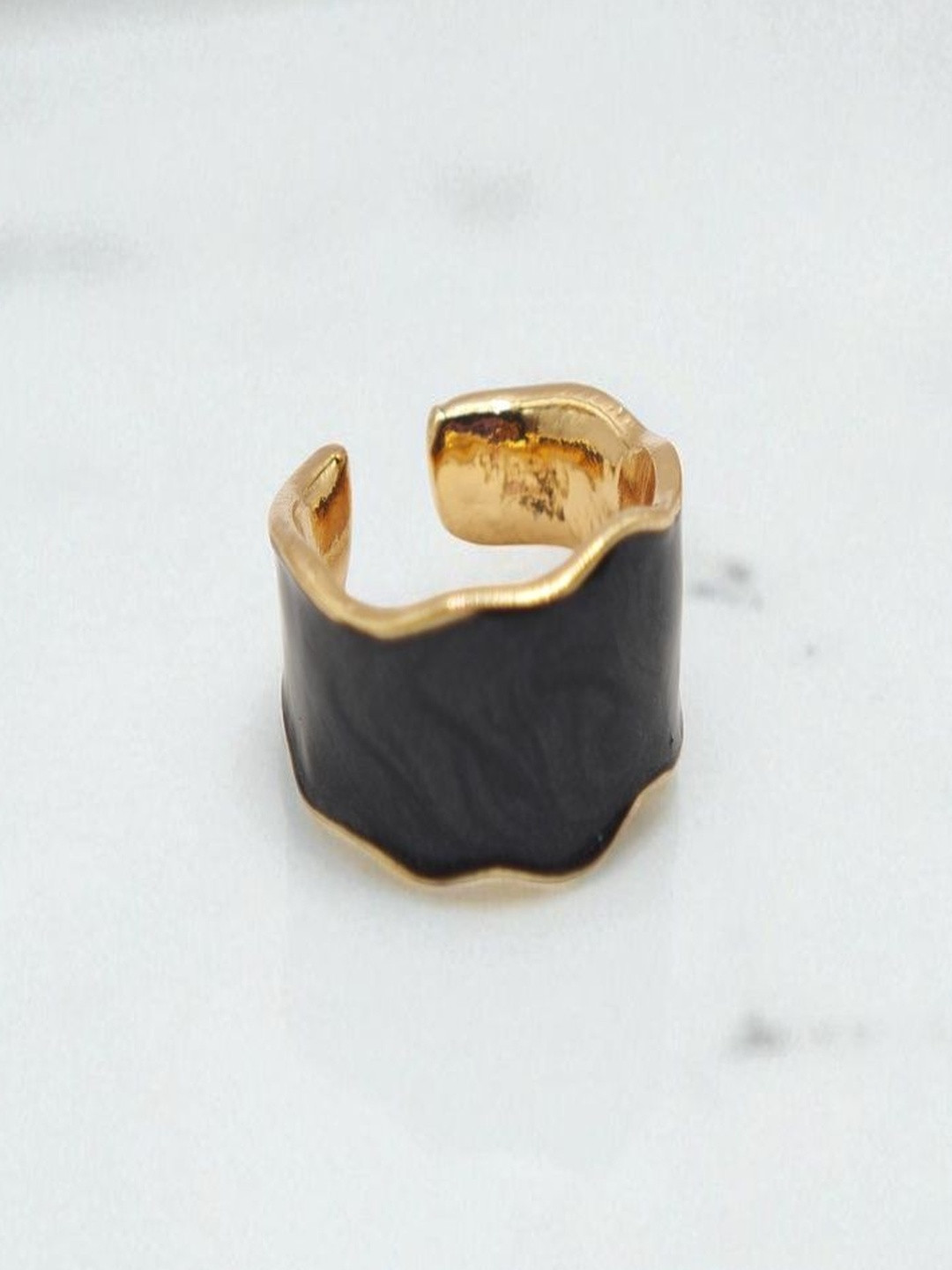 SAPRAA TRENDS Women Copper Gold-Plated Finger Ring