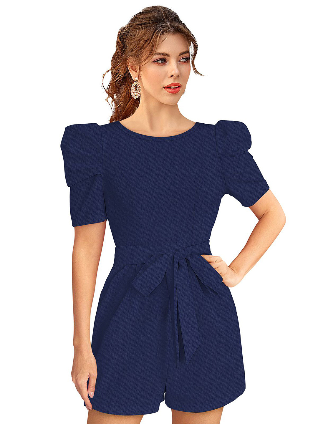 THE52 Puff Sleeve Jumpsuit