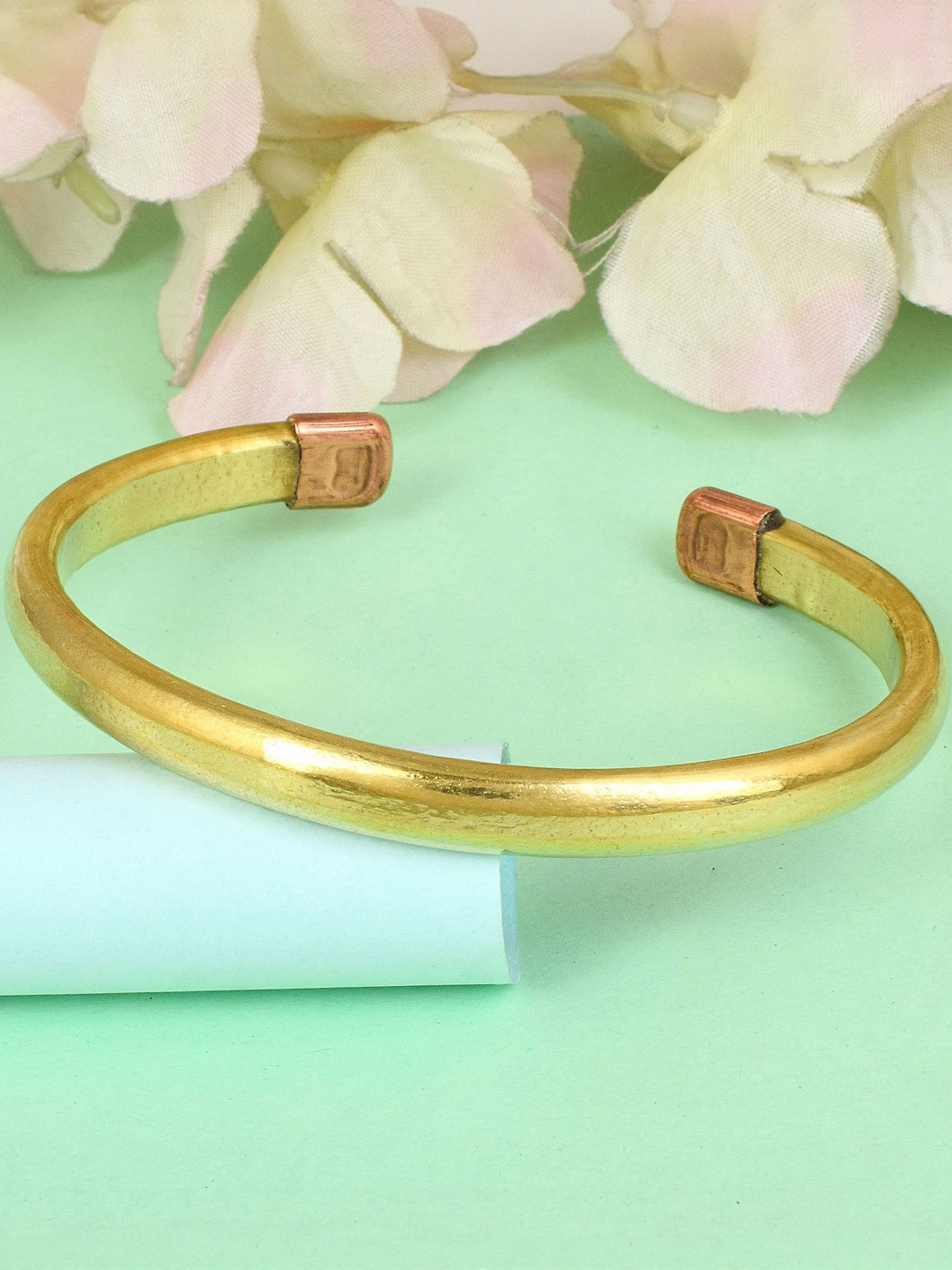 MEMOIR Brass Antique Brass-Plated Kada Bracelet