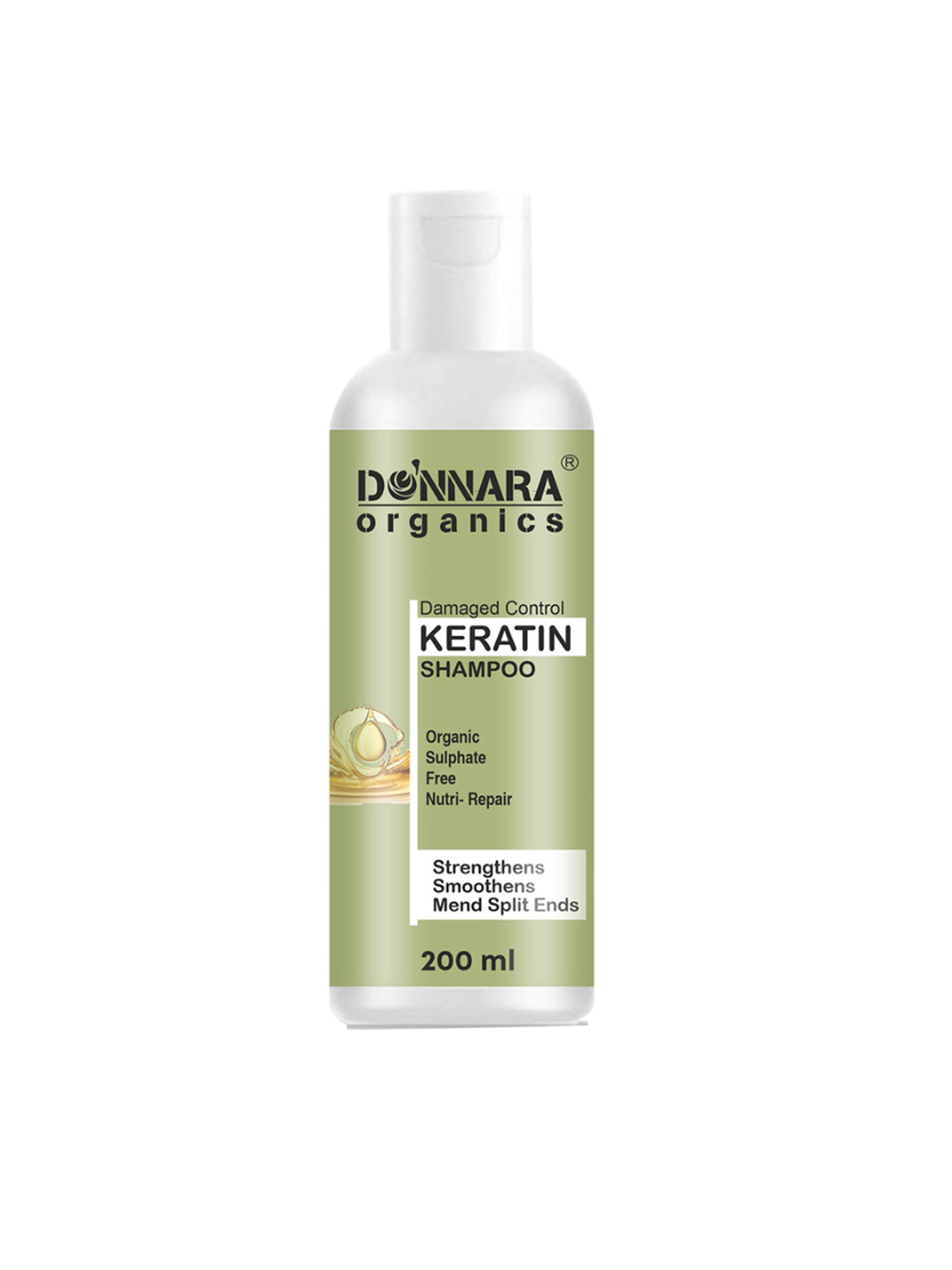 Donnara Organics Keratin Shampoo With Natural Proteins - 200 ml