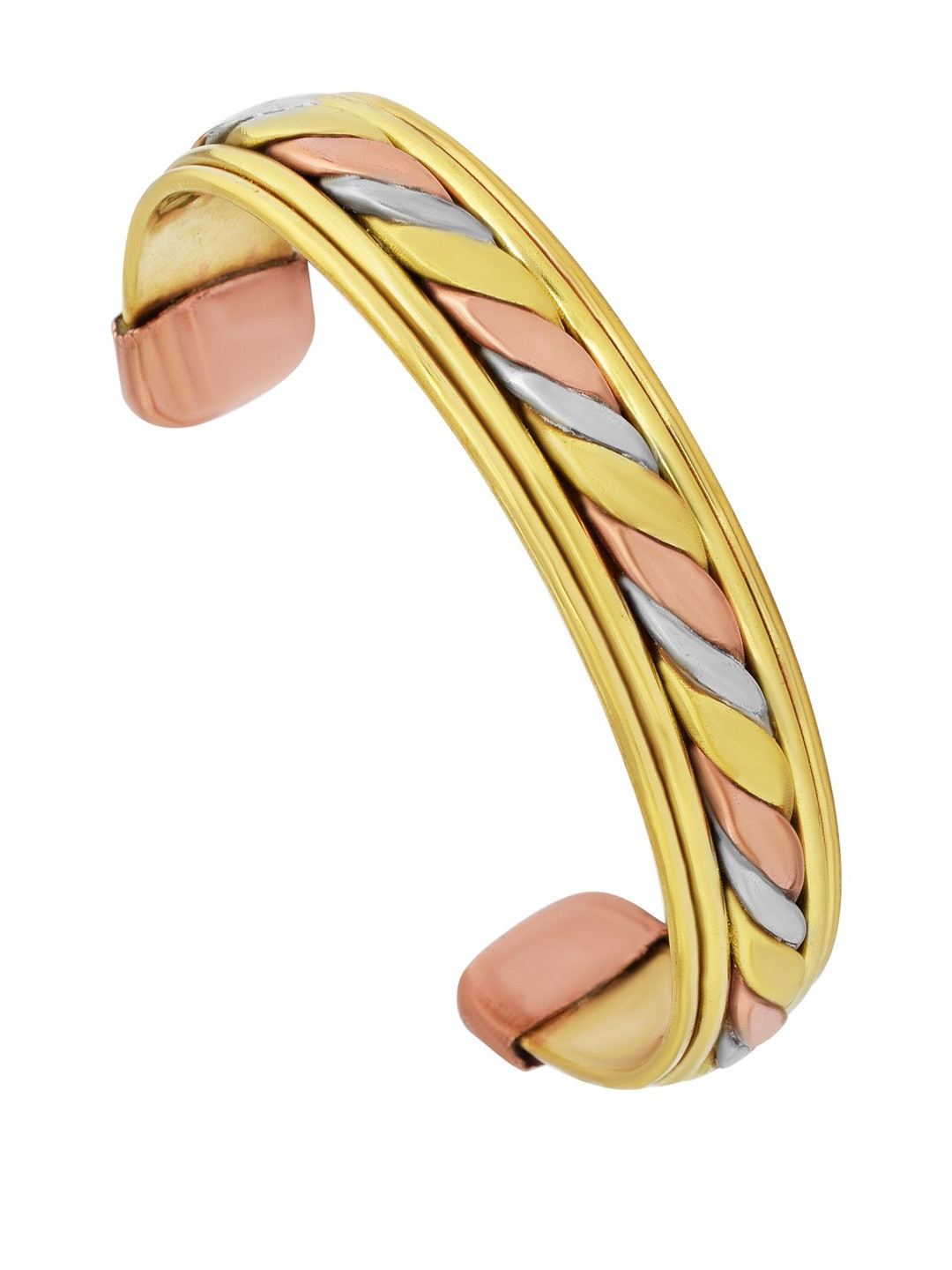 MEMOIR Men Brass Copper-Plated Kada Bracelet