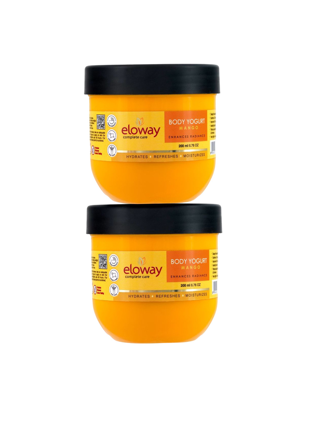 Leeford Set Of 2 Mango Body Yogurt For Moisturising 200 ml Each