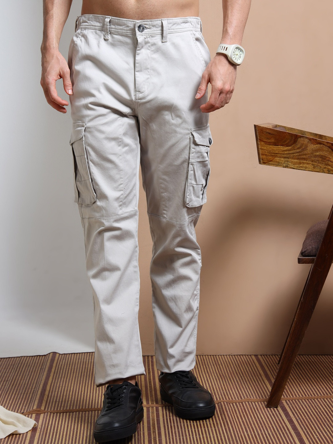 RIGS AND RAGS Expedition X Men Mid-Rise Flat-Front Trousers