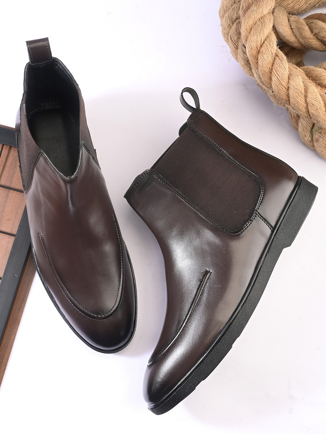 Provogue Men Mid-Ankle Platform Chelsea Boots