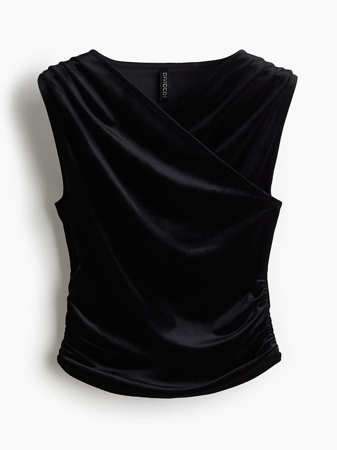 H&M Draped Velour Vest Top