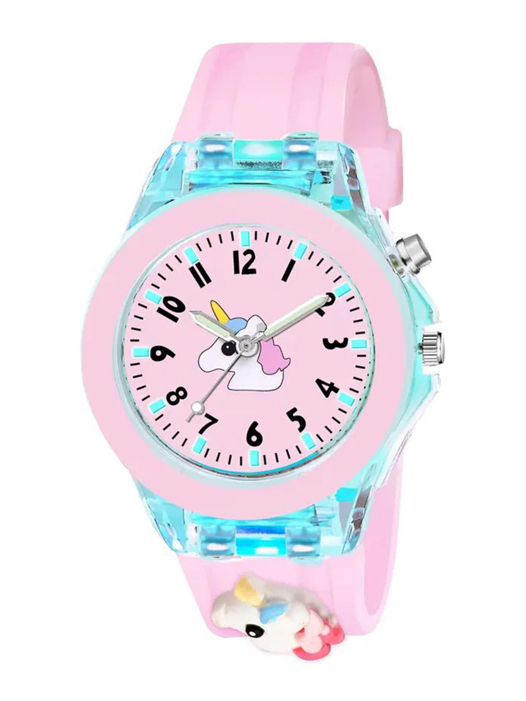 Blutech Boys Printed Dial & Straps Analogue Watch CLPnkUnicrn