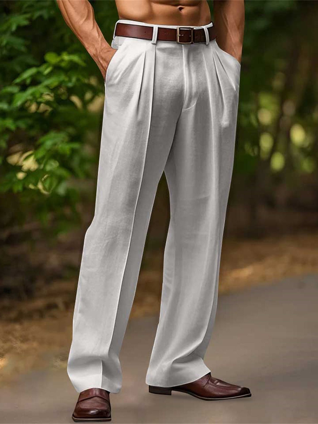 StyleCast x Revolte Men Easy Wash Mid-Rise Regular Trousers