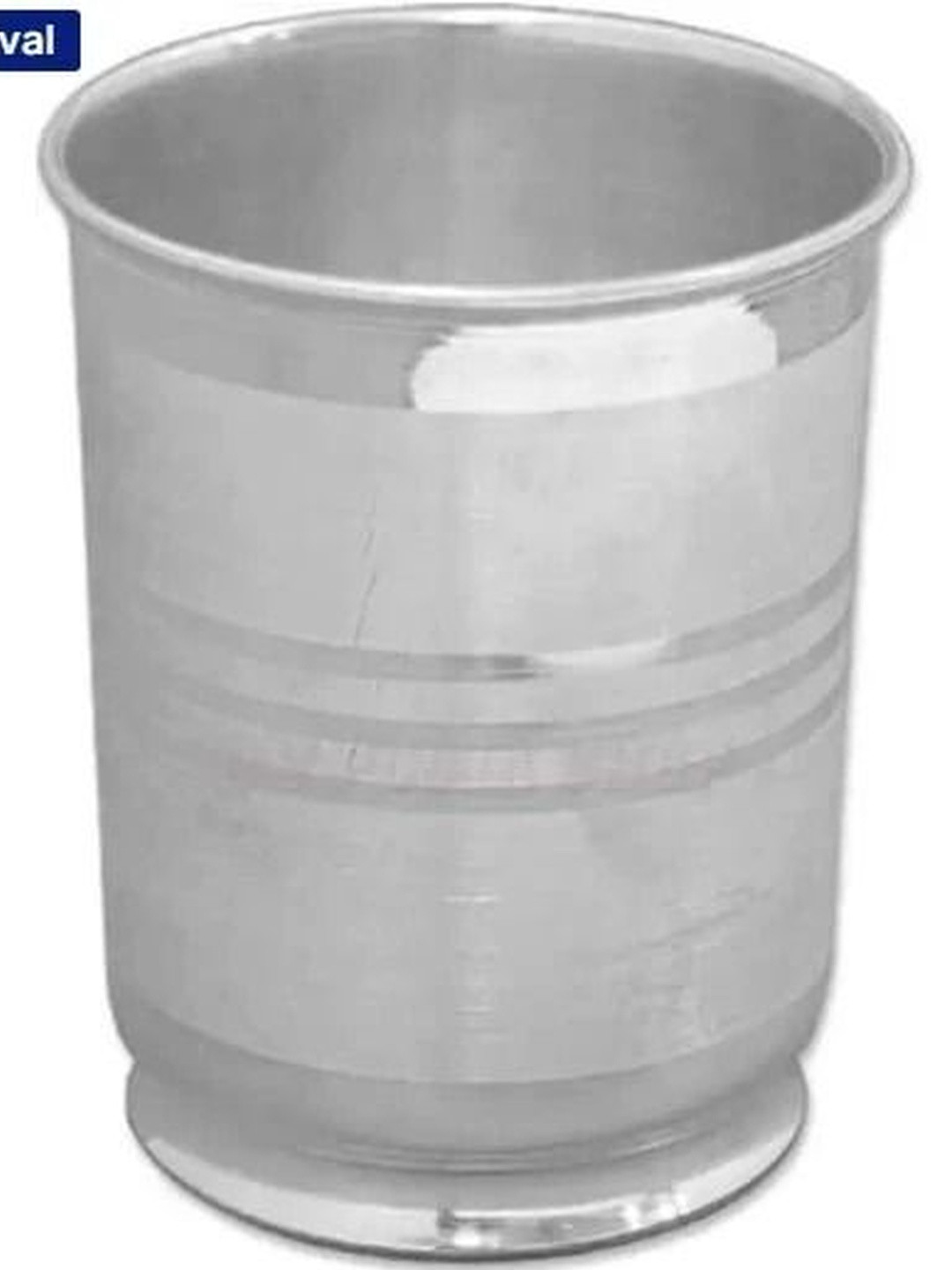 ASTRO-D Silver-Toned Baby Feeder Silver Water Glass