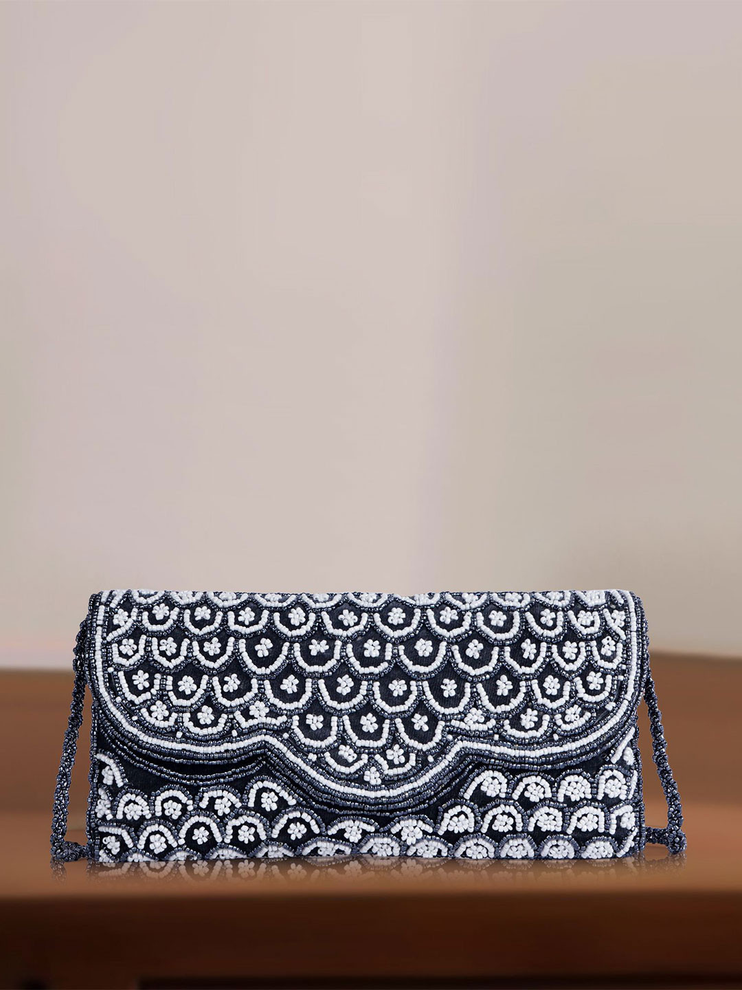 Lancer Embroidered Purse Velvet Clutch
