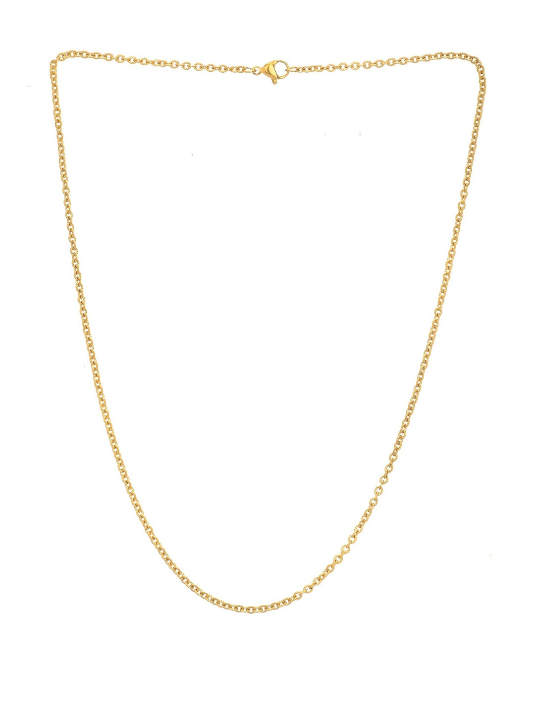 Beadworks Unisex 18 Inch Gold Plated Stainless Steel 4.2g Chain